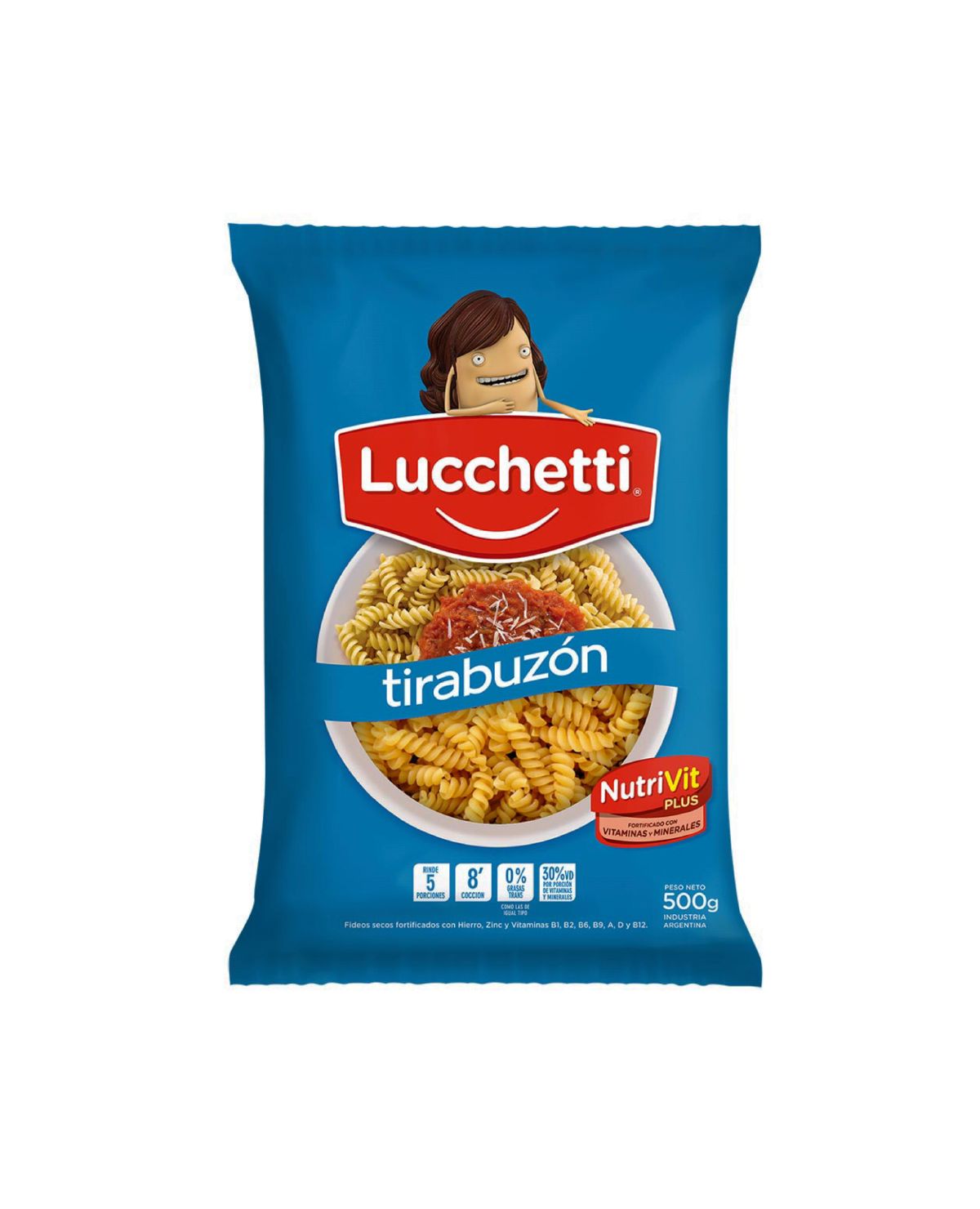 Fideos Lucchetti Tirabuzón 500 Gr